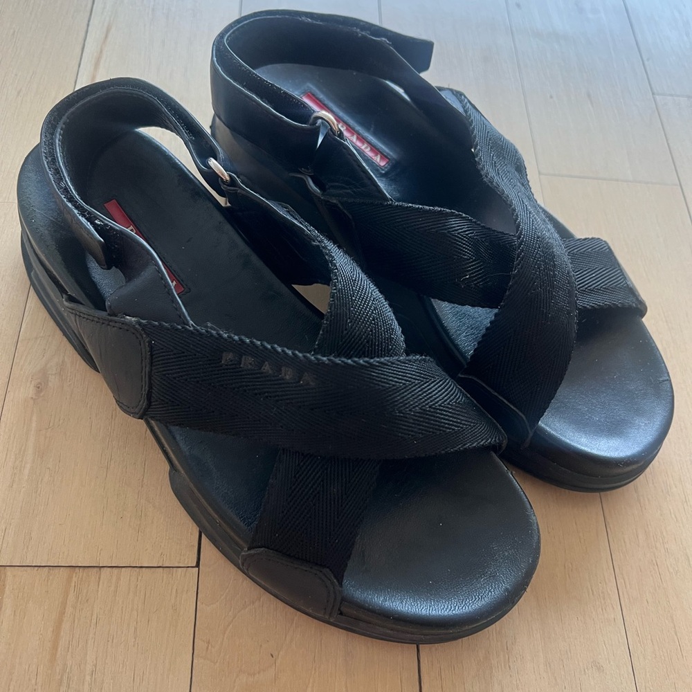 Prada Black Sandals